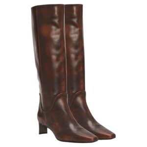 Vince Camuto Womens Avriah Knee High Boots Dark Caramel Extra Wide Calf Size 5W